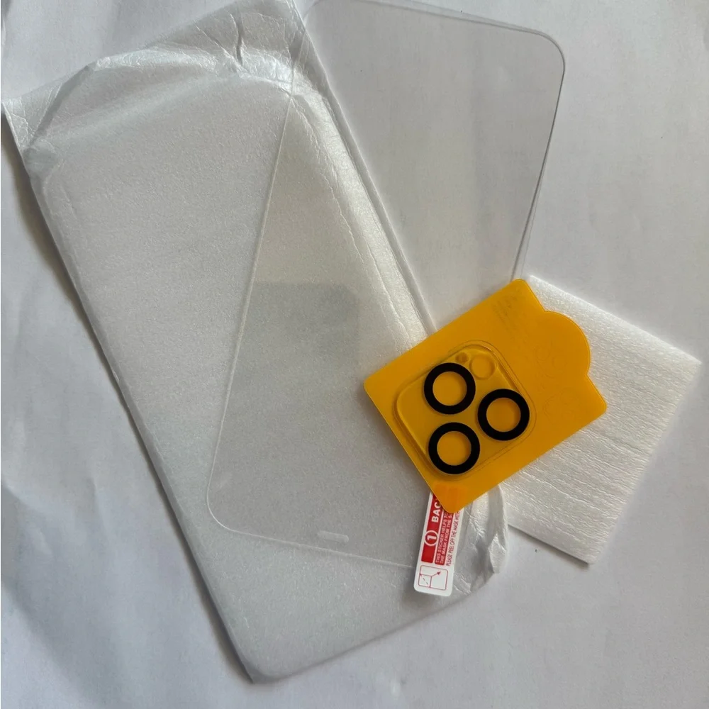 Clear Screen Protector with Yellow Installation Kit